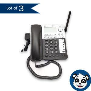 Lot of 3 AT&T SynJ SB67148 4-Line DECT 6.0 Cordless Deskset Office Phones - "B"