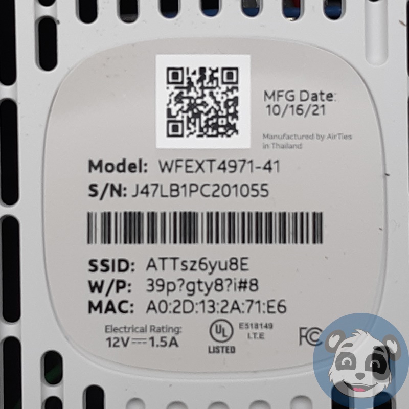 Pc 4971 AT&T Air 4971 WFEXT4971-41 Smart Wi-Fi Extender – “NEW OB” – Komercos