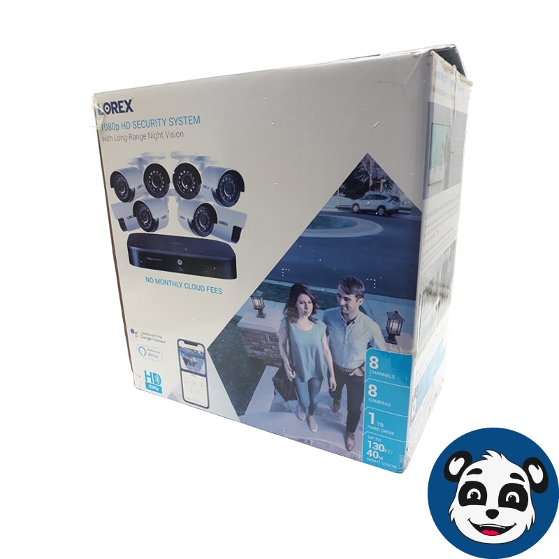 LOREX 1080p HD 8-Channel Security System 1TB DVR & 8 Cameras Night Vision - "A"