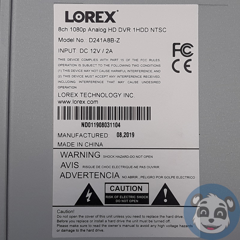 LOREX 1080p HD 8-Channel Security System 1TB DVR & 8 Cameras Night Vision - "A" - Image 5