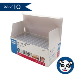Lot of 10 Genuine HP Hewlett Packard DAT 72 Data Cartridge 72GB C8010A - "NEW"