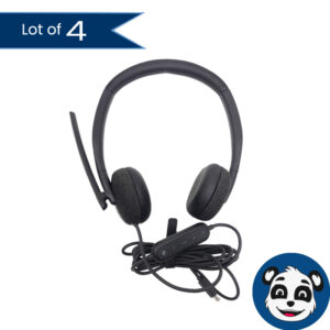 Lot of 4 DELL WH3024 USB-C Headsets - "B"