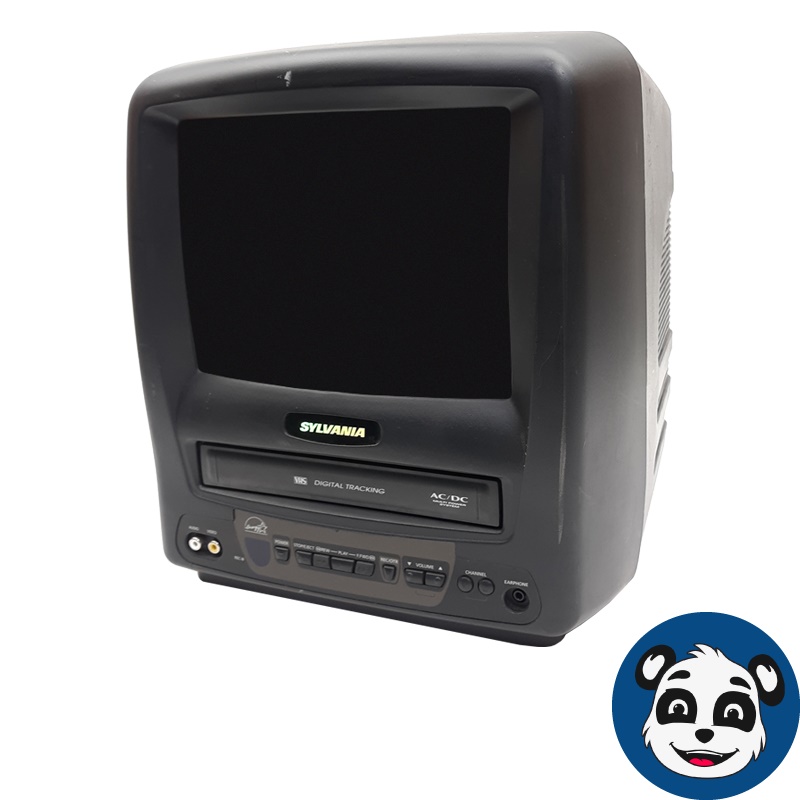 SYLVANIA 6309CC 10" CRT TV VHS Combo Retro Gaming, No Remote - "B"
