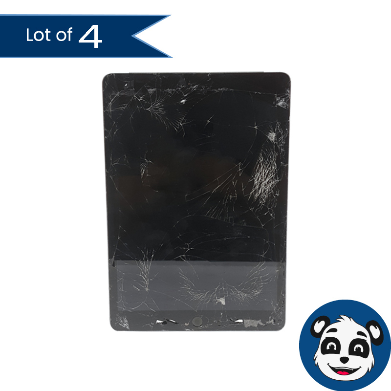 Repair Lot of 4 APPLE iPad 9th Gen A2603 Tablets, 256GB, Cracked Screens