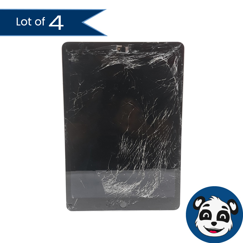 Repair Lot of 4 APPLE iPad 9th Gen 10.2" A2603 Tablets 256GB, Bad Screens