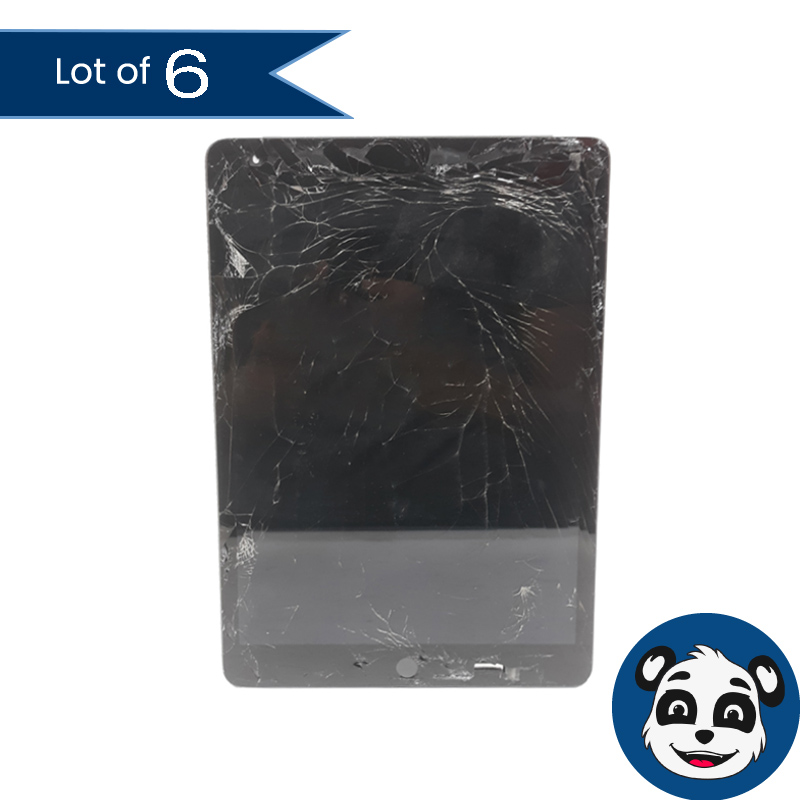 Repair Lot of 6 APPLE iPad 9th Gen 10.2" A2603 Tablets 256GB Bad Screens