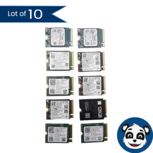 Lot of 10 128GB M.2 SSD M-Key, Mixed Brands & Models - "A"
