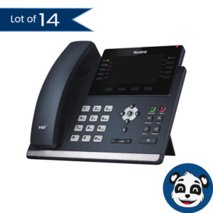 Lot of 14 YEALINK SIP-T46U IP Phones, No Handset Cords - "B"
