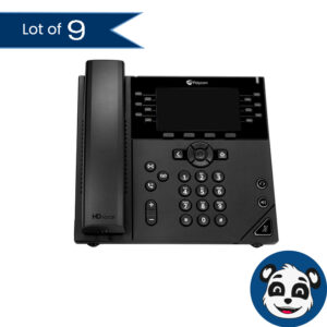 Lot of 9 POLYCOM VVX 450 IP Phones, No Handset Cords - "B"