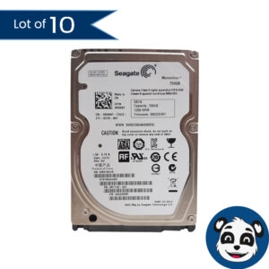 Lot of 10 750GB 2.5" SATA Laptop HDD Hard Drives Tested Wiped Mixed - "A"