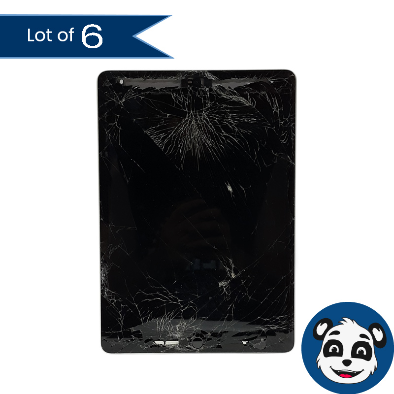 Repair Lot of 6 APPLE iPad 9th Gen A2602 Tablets, 256GB, Cracked Screens