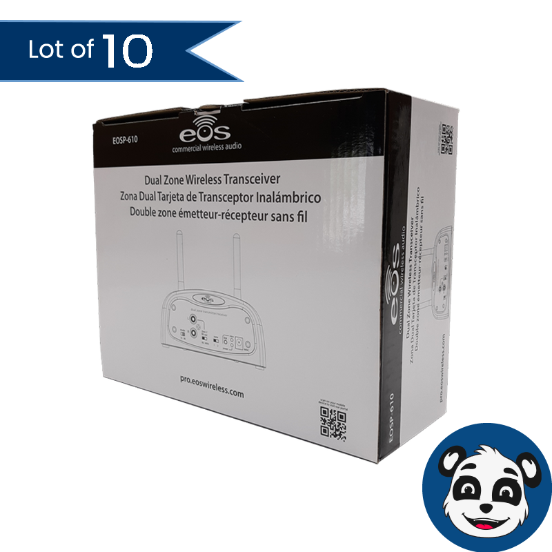 Lot of 10 EOS EOSP-610 Dual Zone Wireless Audio Transceivers - "NEW"