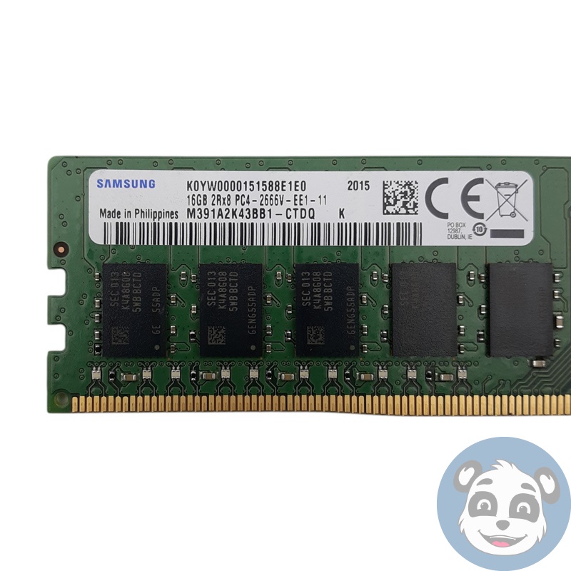 SAMSUNG 32GB (2x16GB) 2Rx8 PC4-2666V-EE1-11 ECC UDIMM Server RAM Module - "A" - Image 2
