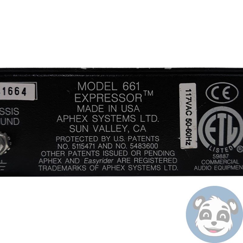 APHEX 661 Expressor Tube Compressor Limiter, with Power Cord - "B" - Image 4