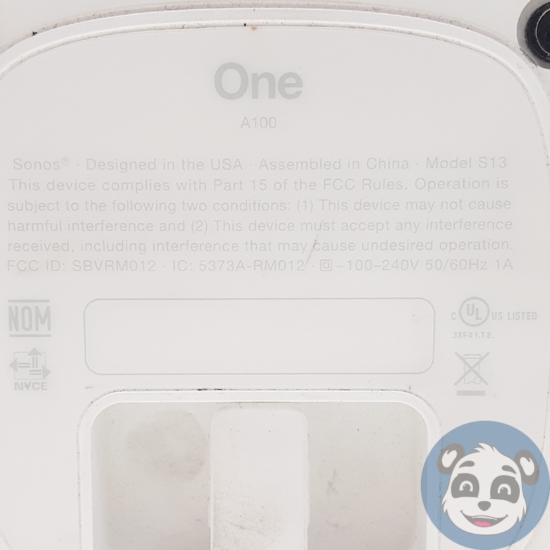 SONOS One A100 Wireless Smart Speaker, White - "B" - Image 5