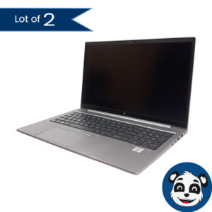 Lot of 2 HP ZBook Firefly 15 G7 Laptops, i7-10610U, No RAM/SSD/AC, "For Parts"