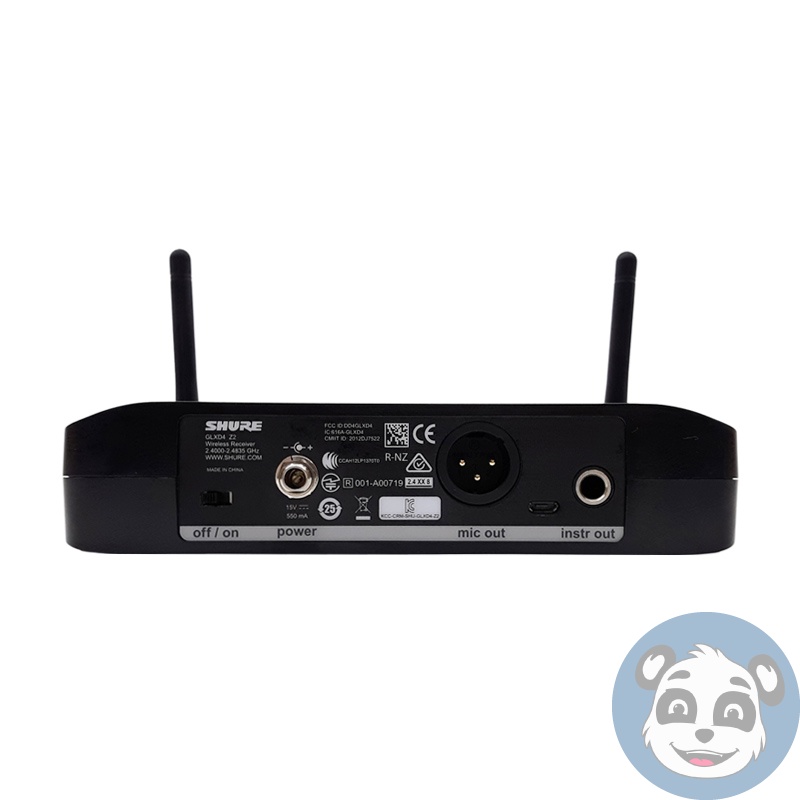 SHURE GLXD4 Z2 Digital Wireless Receiver, w/ Power Adapter - "B" - Image 3